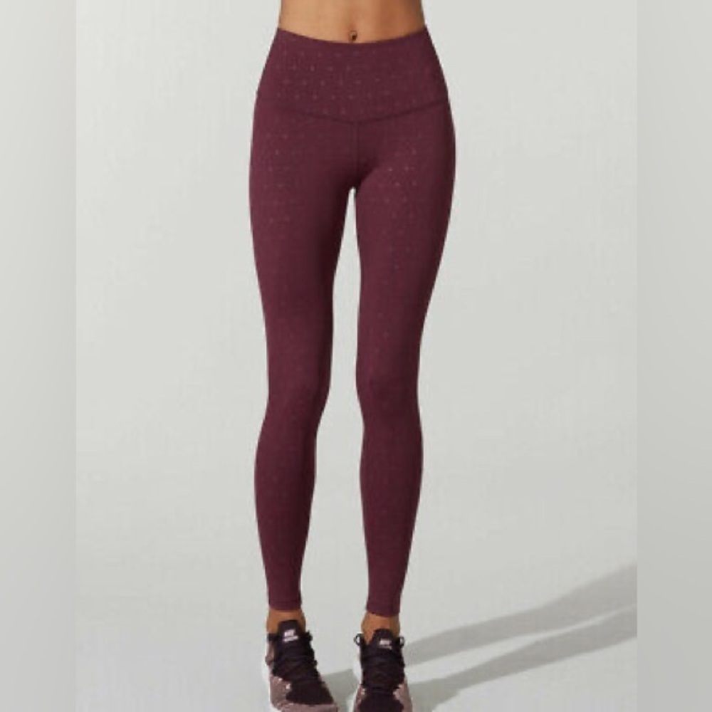 BARRY'S FIT Women's STAR EMBOSSED Port Royale HIGH-WAISTED SPEED TIGHT XS